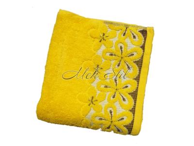 Хавлиени кърпи Луксозни хавлиени кърпи микропамук Хавлиена кърпа - микропамук модел Данте цвят тъмно жълт